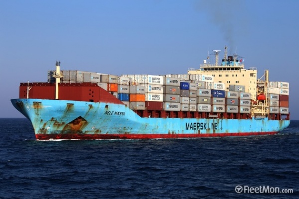 Vertido accidental de un portacontenedores danés a 54 millas de Baleares