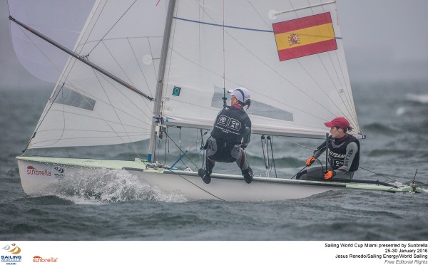 Gallego y Reyes acaban cuartas en la Miami Sailing World Cup