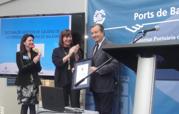 La APB recibe el certificado de calidad ISO 9001 de AENOR