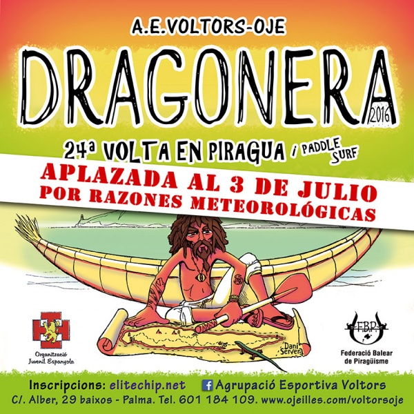 Se aplaza por mal tiempo la Volta a Dragonera en piragua