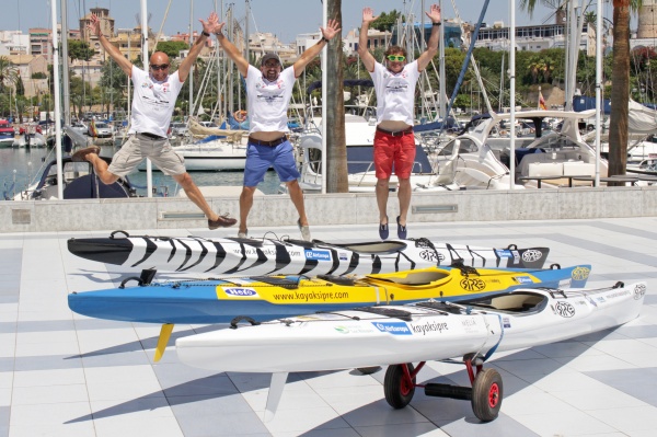 Una travesía del RCN Palma a Roma en piragua