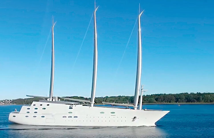 Retenido en Gibraltar por deudas el velero más grande del mundo