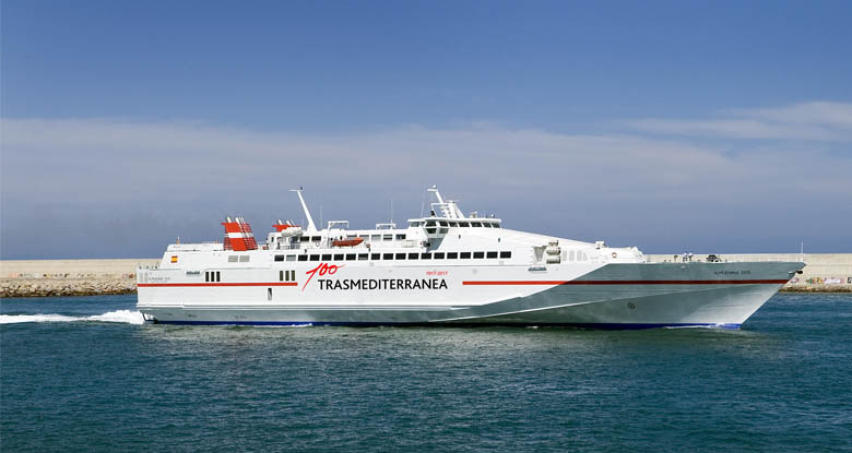 Trasmediterranea conectará Ibiza y Gandía con un buque rápido