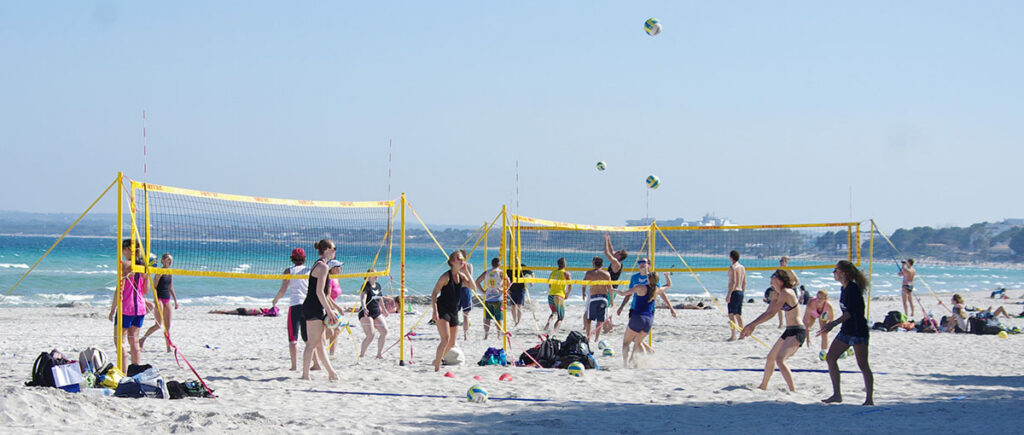 Baggern, blocken und schlagen