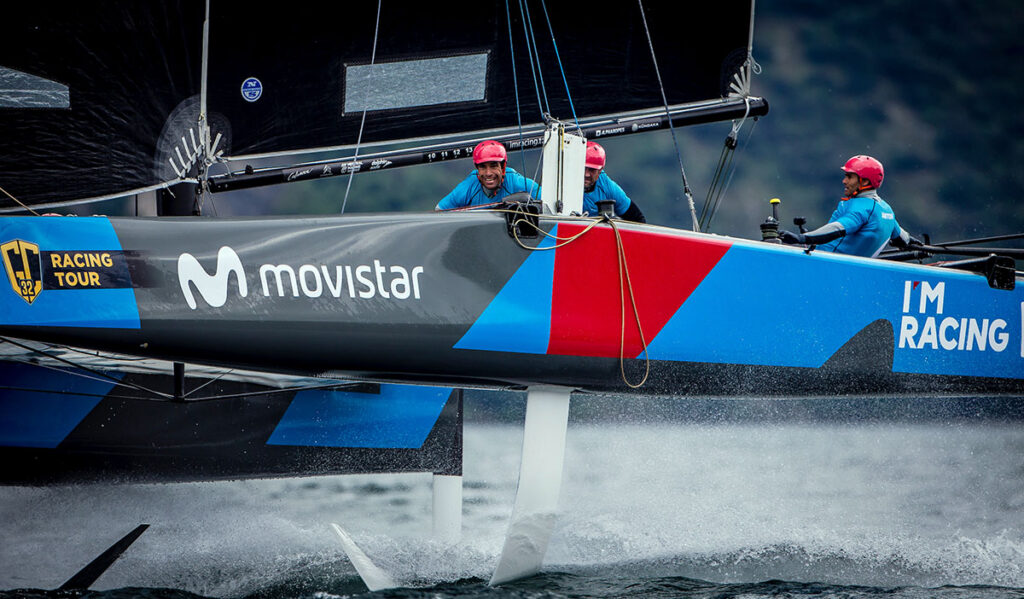 Los catamaranes GC32 se preparan en Cerdeña para la Copa del Rey