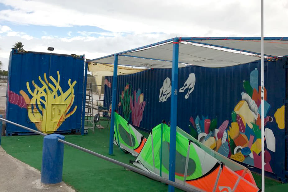 Arte contra la contaminación de los océanos en el CN Sa Ràpita