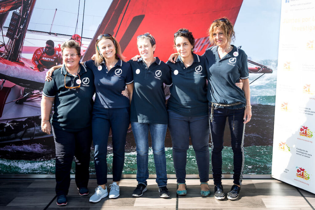 Concentración marítima para despedir la travesía contra el cáncer