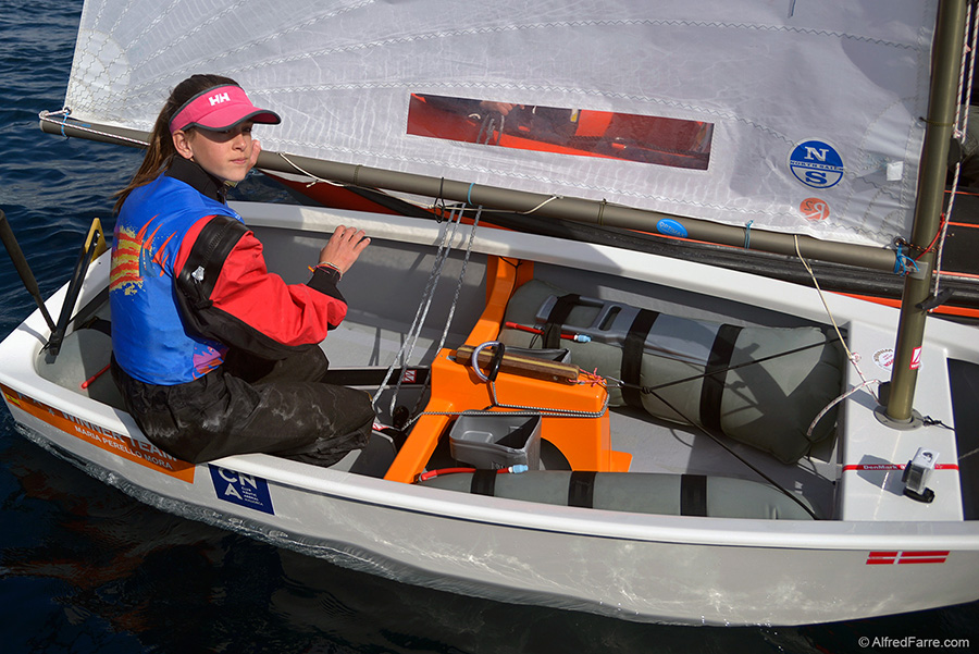 María Perelló, subcampeona de la Palamós Optimist Trophy