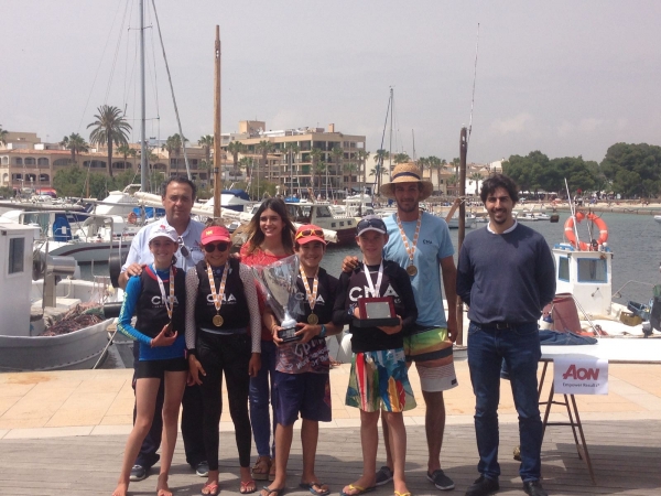 El CN Arenal gana el Campeonato de Baleares de Optimist por Equipos