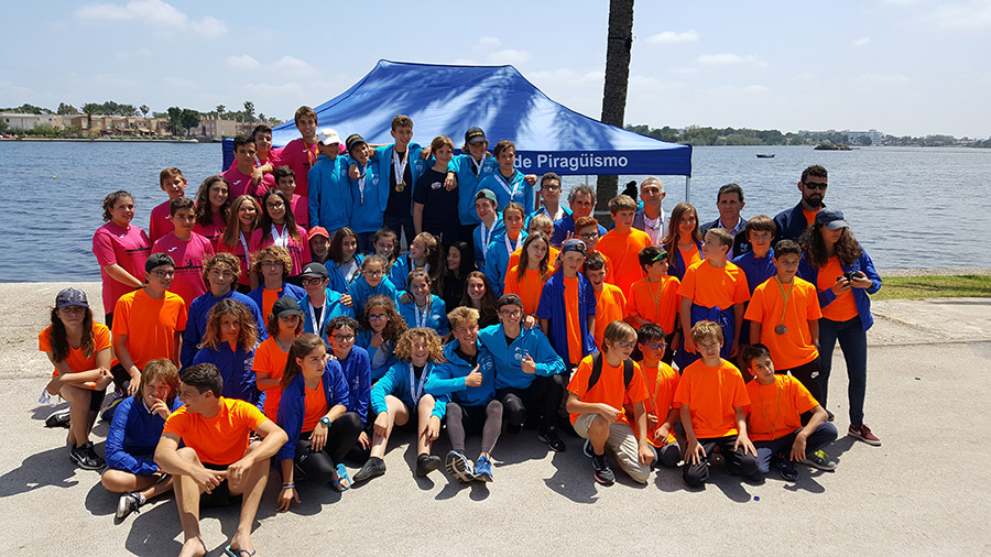 El piragüismo balear estrenó las Finales Escolares