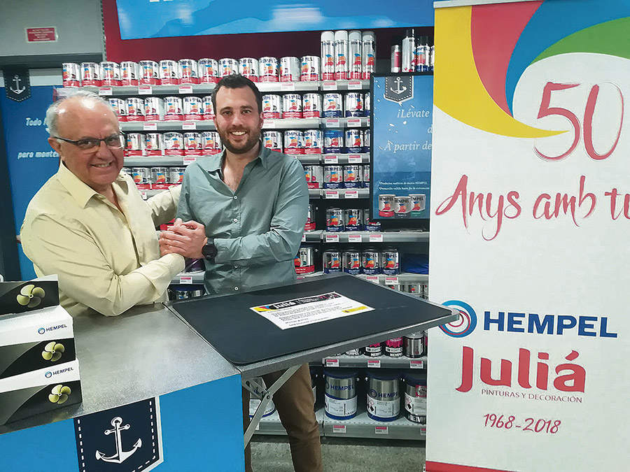 Bodas de oro de Hempel  de la mano de Juliá Pinturas