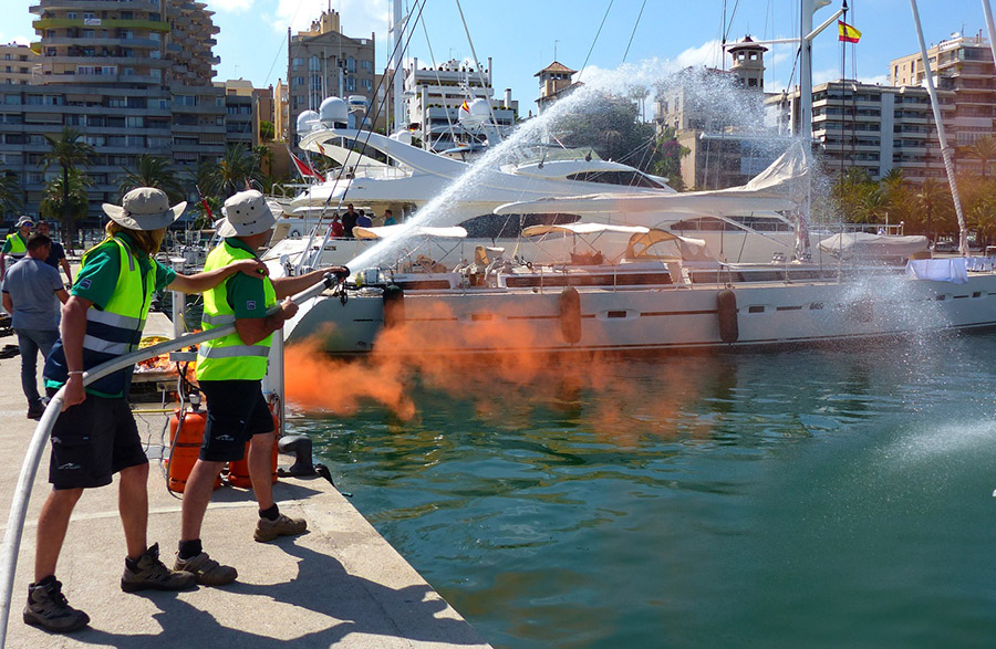 Las marinas de IPM Group realizaron un simulacro de emergencias