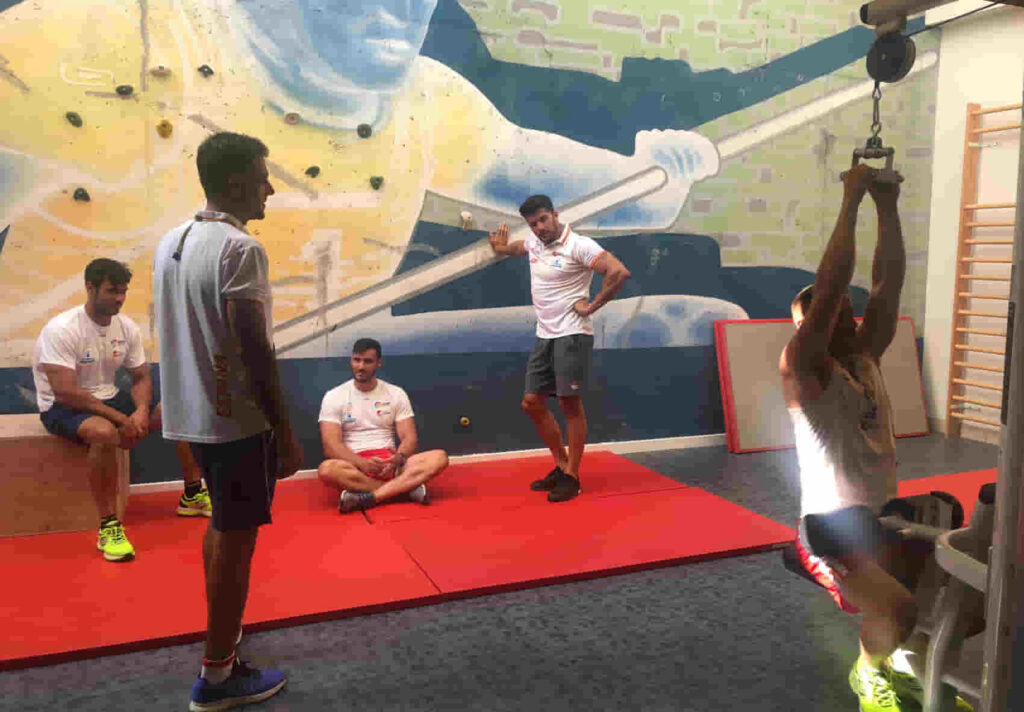 Último sprint del K4 español antes del Mundial 2018