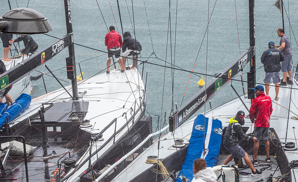 La tormenta ‘agua’ la tercera jornada del Rolex TP52 World Championship Puerto Portals