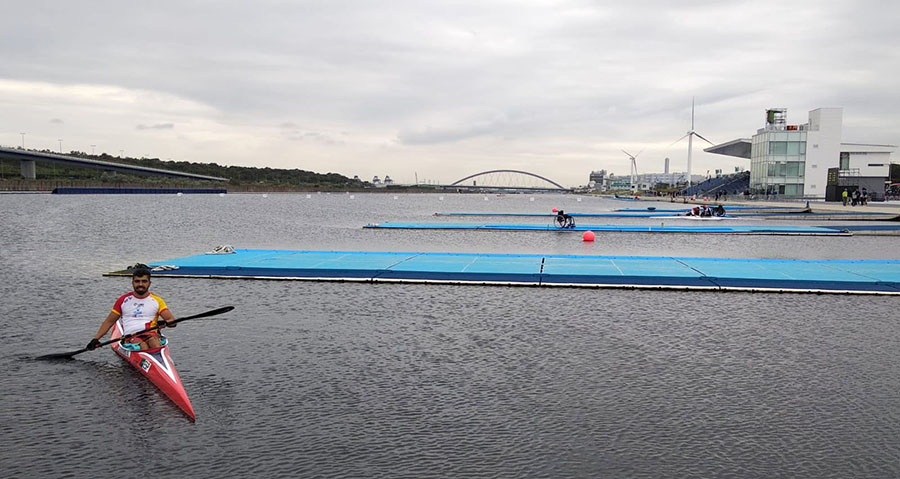 Adrián Castaño, sexto en el Test Event de paracanoe en Tokio
