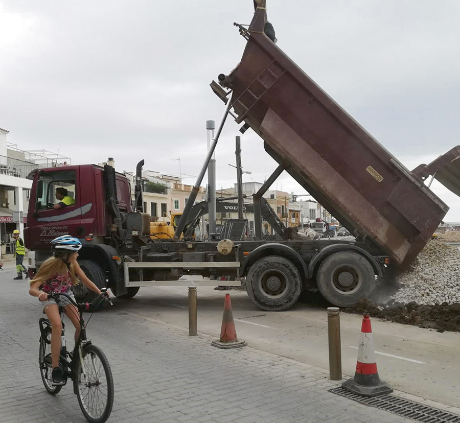 Chaos bei den Bauarbeiten in El Molinar