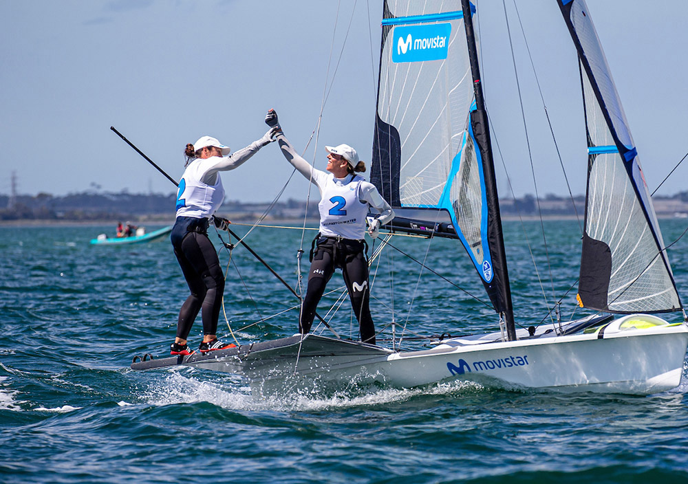 La balear Paula Barceló se mantiene a dos puntos del oro
