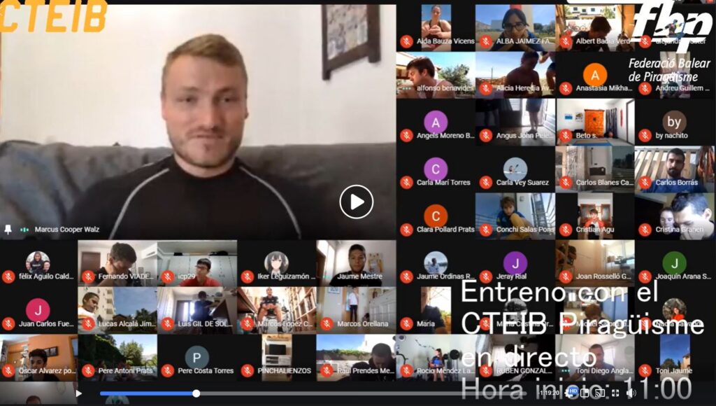 Cooper bromea sobre su reencuentro con el agua el  lunes: «A ver si me aguanto en la piragua»