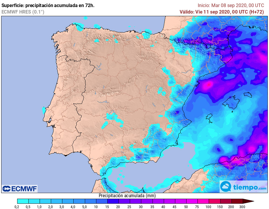 El mar se convertirá en una fábrica de tormentas entre Cataluña y Baleares
