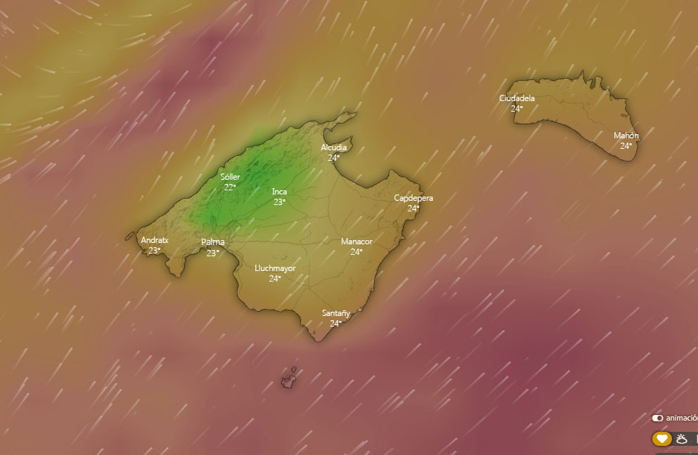 La tormenta Alex traerá hoy fuertes vientos a Baleares