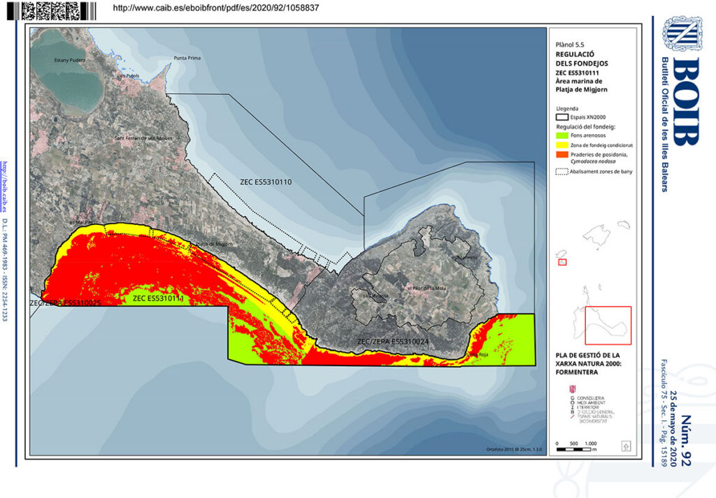 Baleares aprobó la prohibición de fondear en arena en plena pandemia