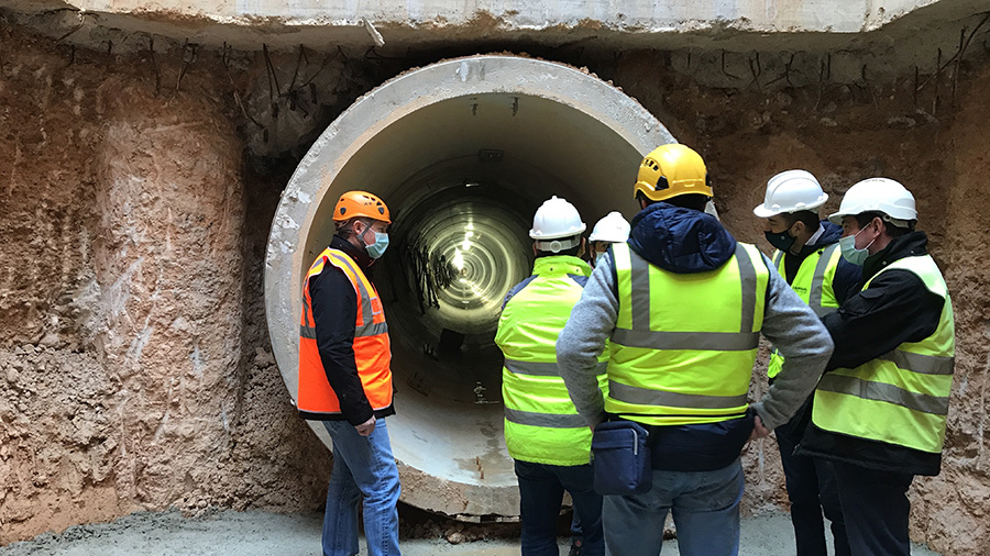 EMAYA finaliza el primer tramo del nuevo colector de residuales