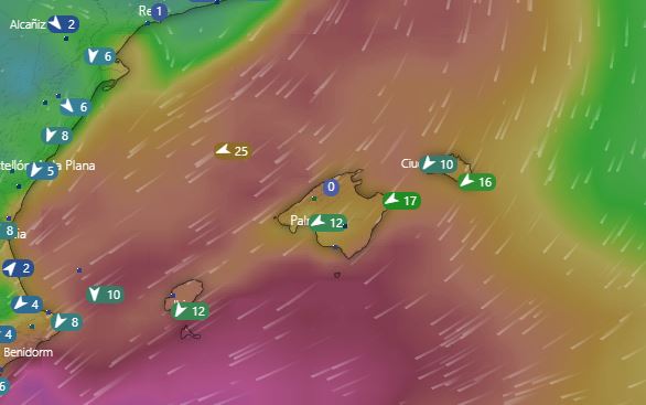 Borrasca Filomena: viento fuerte, frío y precipitaciones en Baleares