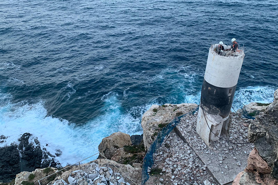 La baliza de Punta de s’Esperó en Maó contará con lámparas LED