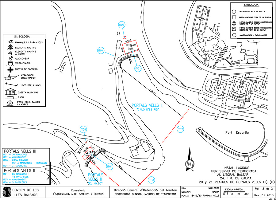 Calvià rectifica con las boyas de baño que limitan el fondeo