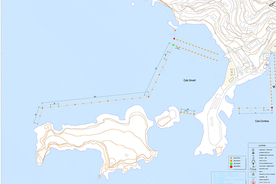 Calvià elimina el fondeo en sus costas con las balizas para bañistas
