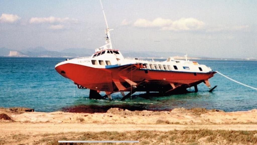 El hidrofoil soviético que batió el récord Ibiza-Formentera