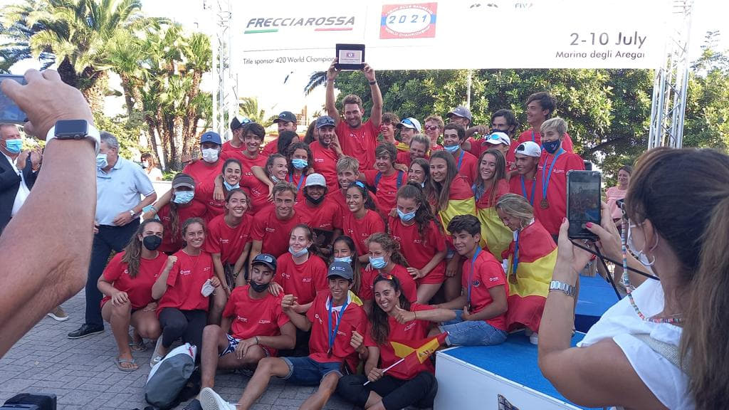 El 420 balear brilla en el campeonato del mundo de San Remo