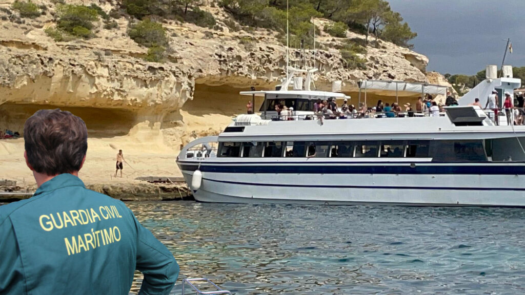 La Guardia Civil denuncia una golondrina por uso indebido de la costa