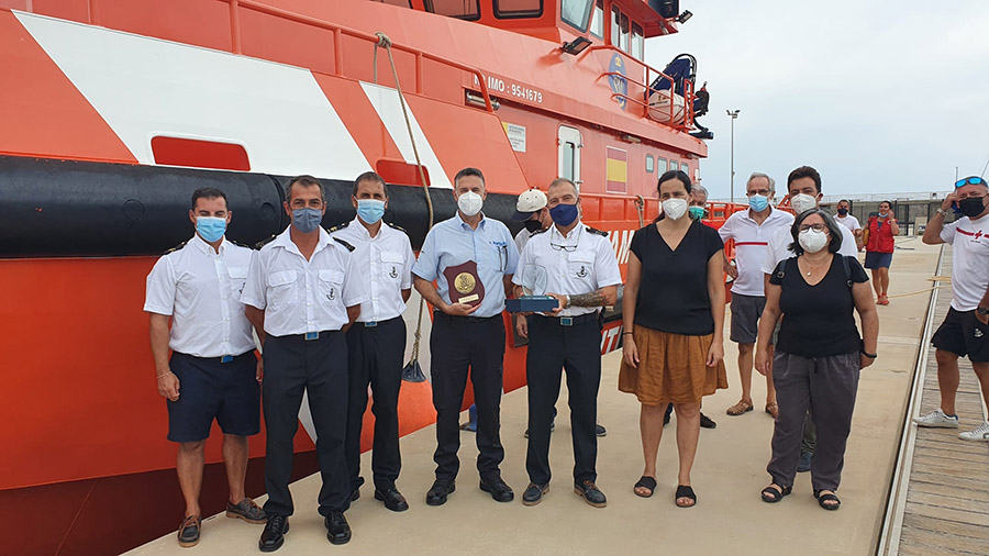 Salvamento Marítimo reconoce la labor de Ports IB y Cruz Roja