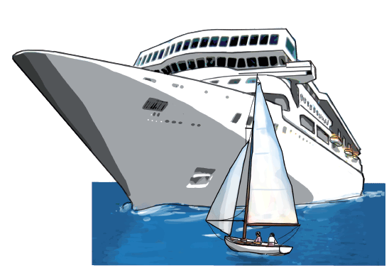 Cede el paso a otros barcos siempre que puedas