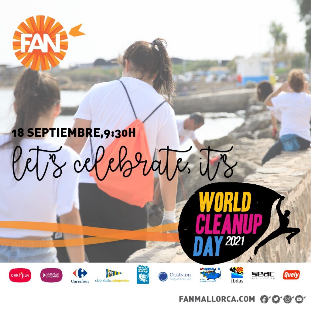FAN Mallorca y el CN Cala Gamba se apuntan al World Cleanup Day