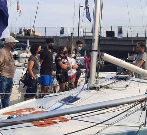 Felip Moll prepara la segunda etapa de la Mini Transat