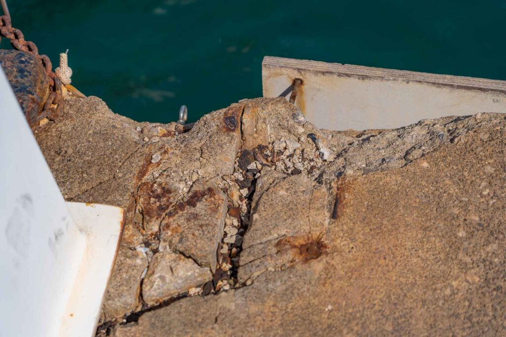 Continúan las obras de mejora de los pantalanes del Club Nàutic Sa Ràpita