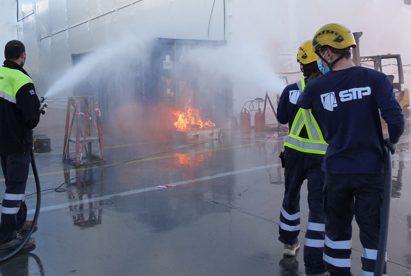 STP actualiza su protocolo de seguridad con un simulacro de incendio