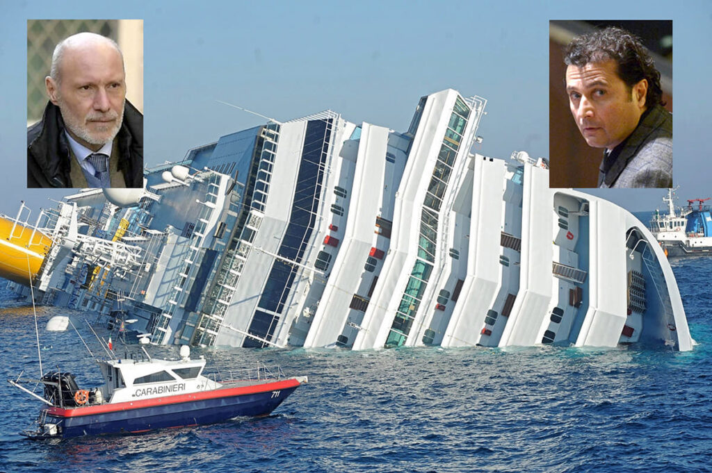 “¡Schettino, puede que se haya salvado del mar, pero de mí no se va a salvar!”