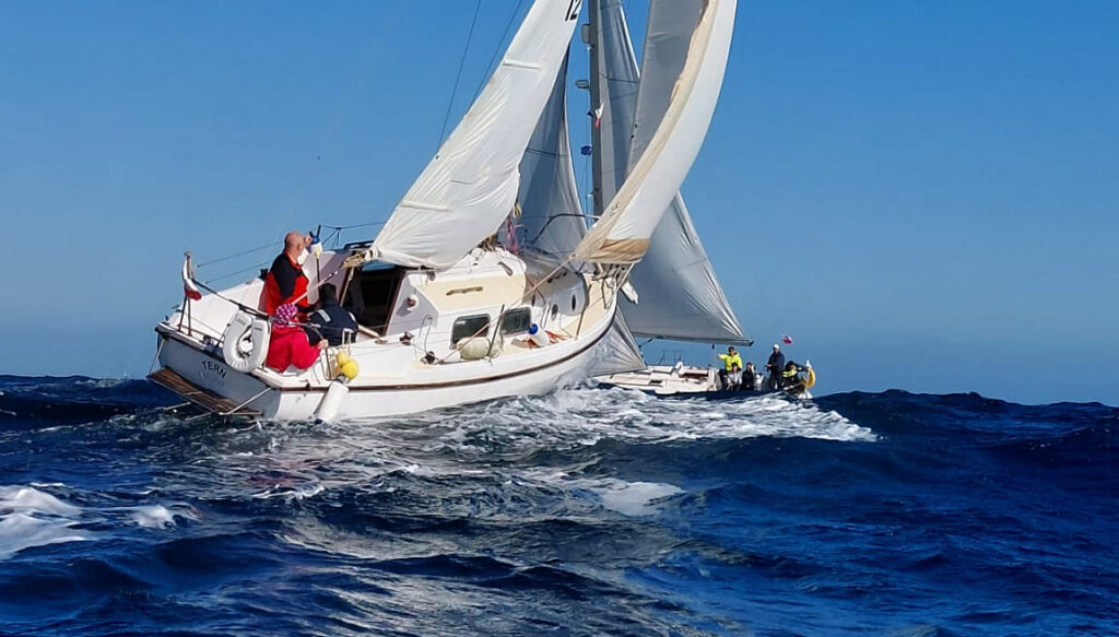 El viento ofrece espectáculo en la primera prueba de la Lliga d’Hivern de Can Picafort