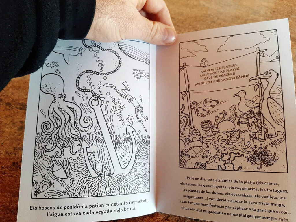 Un cuaderno infantil del Govern “criminaliza” a navegantes y pescadores
