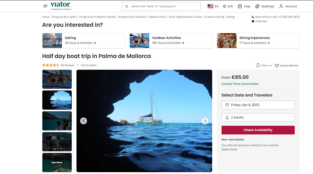 Webs de experiencias turísticas ayudan a camuflar excursiones marítimas piratas