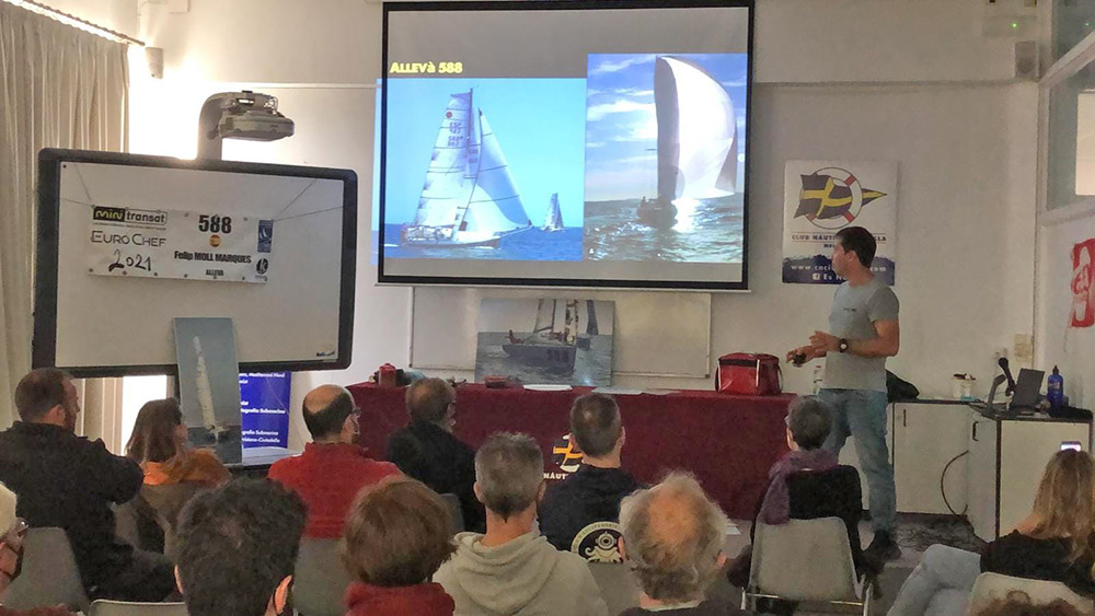 Felip Moll revivió la aventura atlántica de la Mini Transat