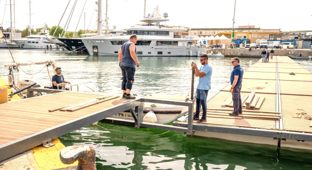150 personas trabajan ya en el montaje del Palma International Boat Show