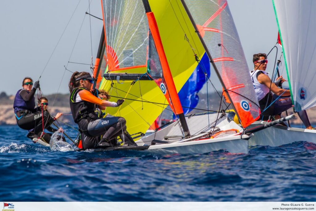 Poco viento y una sola regata en la tercera jornada del Campeonato de España de 29er
