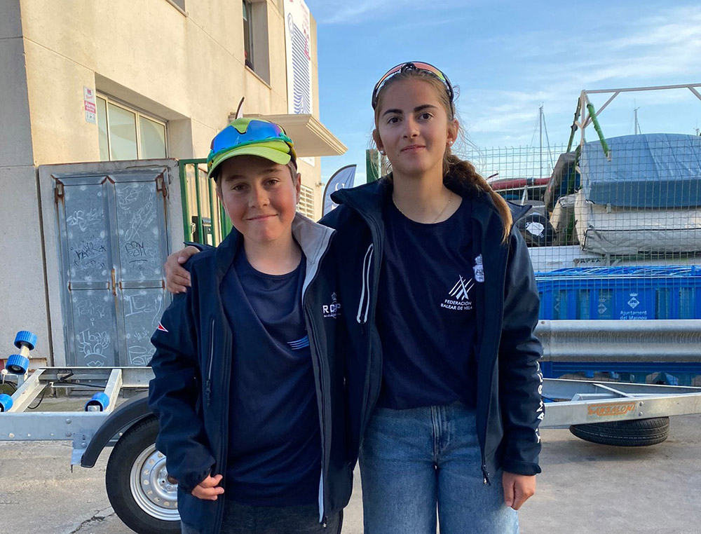 María Rosselló, subcampeona femenina de España de Optimist