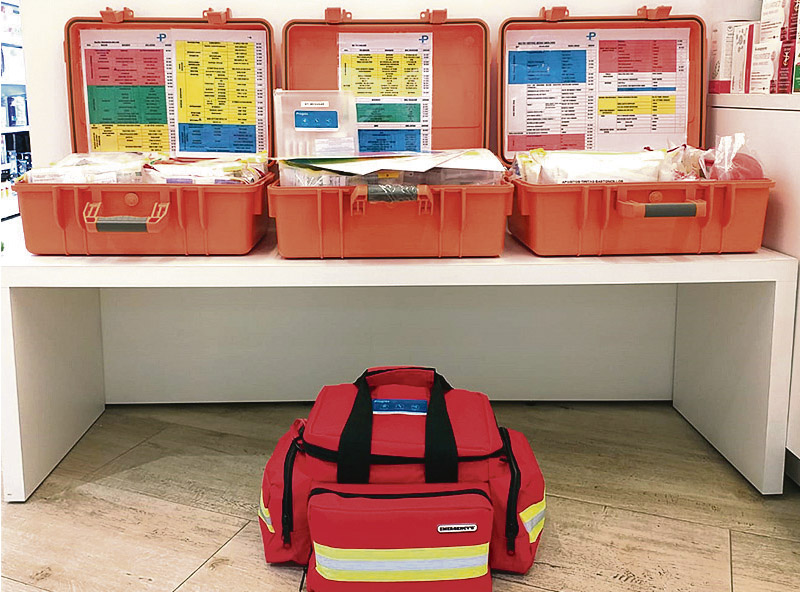 Botiquín a bordo preparado y ¿completo?