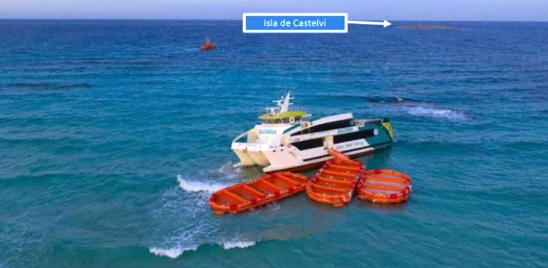 El exceso de confianza, origen de la colisión del Eco Lux de Baleària contra el islote de Castelví