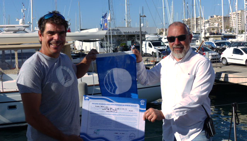 Los barcos también pueden tener su propia bandera azul